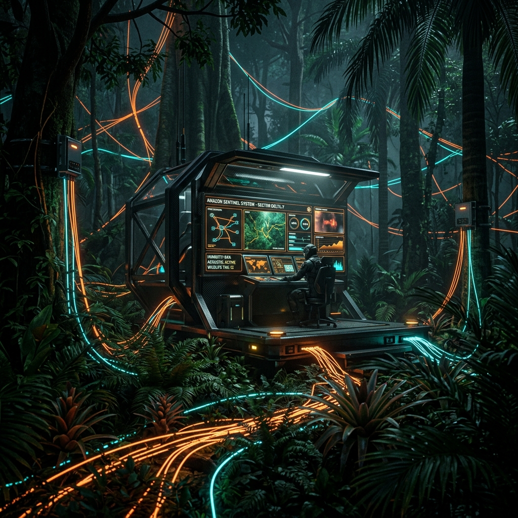 Painel Cibernético de Monitoramento na Floresta Selva
